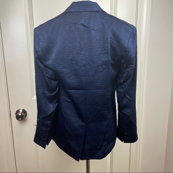 Capulet x Revolve Blazer Notch Collar Blue Blazer S - Picture 7 of 15